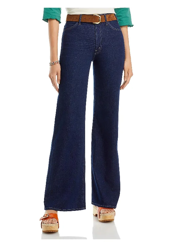 pants women soft cedar -pants women soft cedar -Womens High Rise Solid Wide Leg Jeans