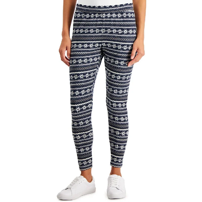 pants with spliced sides -pants with spliced sides -Womens Knit Printed Leggings