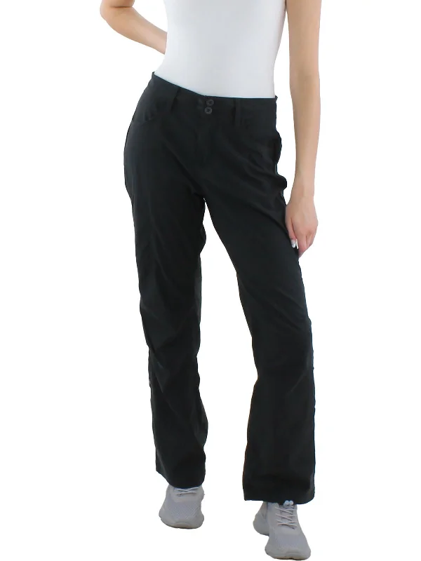 velvet-bamboo pants plush -velvet-bamboo pants plush -Womens Lightweight Nylon Straight Leg Pants