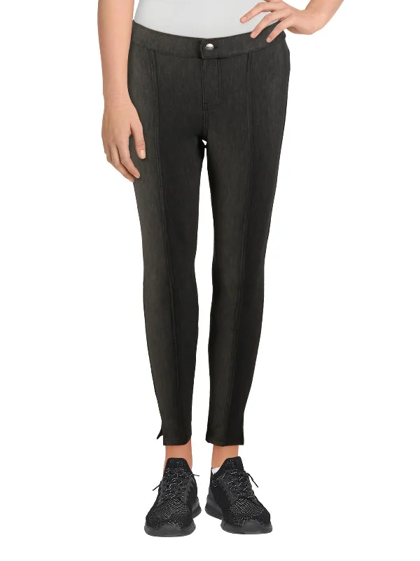 cropped pants festival layer -cropped pants festival layer -Womens Tweed Stretch Leggings